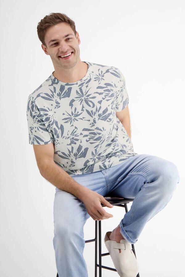 Lerros T-shirt met ronde hals