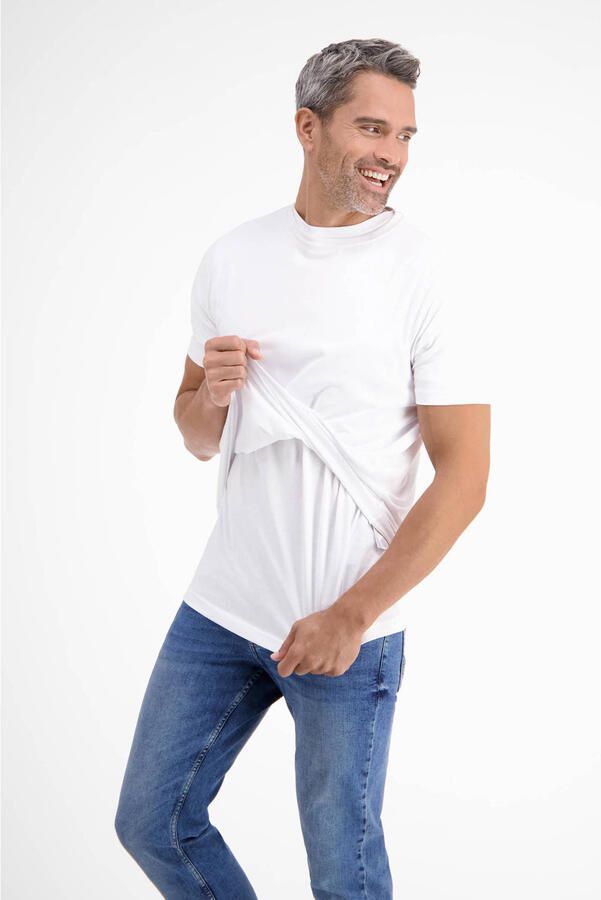 Lerros T-shirt dubbelpack T-shirt ronde hals in premium katoenkwaliteit
