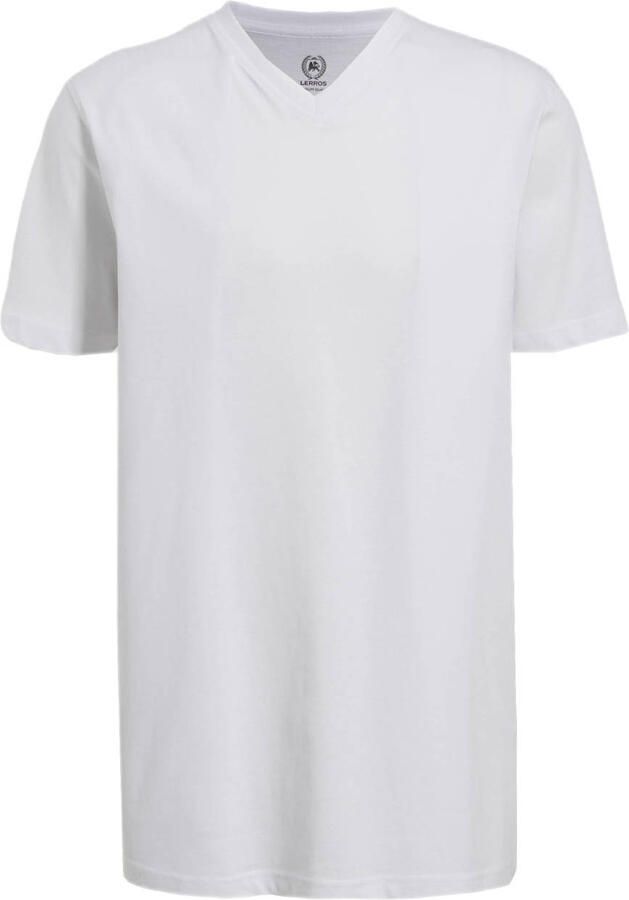 Lerros T-shirt dubbelpack T-shirt V-hals in premium katoenkwaliteit