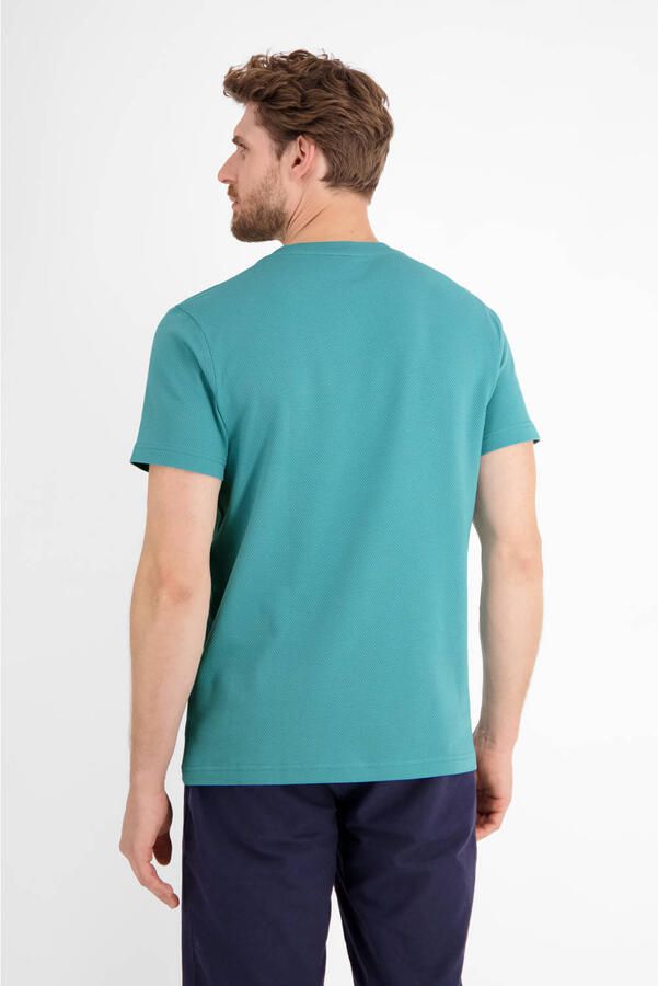 Lerros T-shirt met structuurmotief en ronde hals - Foto 3
