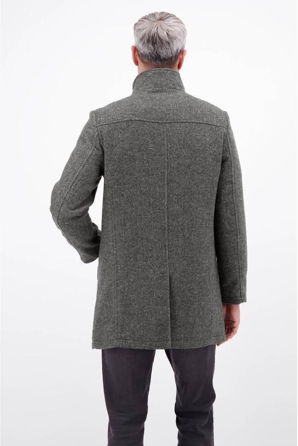 LERROS wintermantel met melée en wol basalt grey - Foto 2