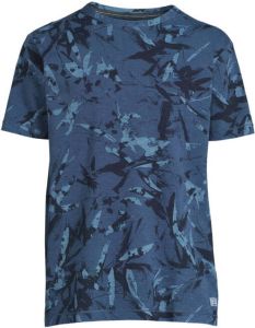 LERROS polo met all over print travel blue