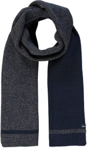 LERROS sjaal donkerblauw grijs