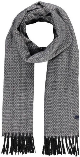 LERROS sjaal met textuur grijs
