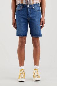 Levi's 501 Hemmed regular fit jeans short blue