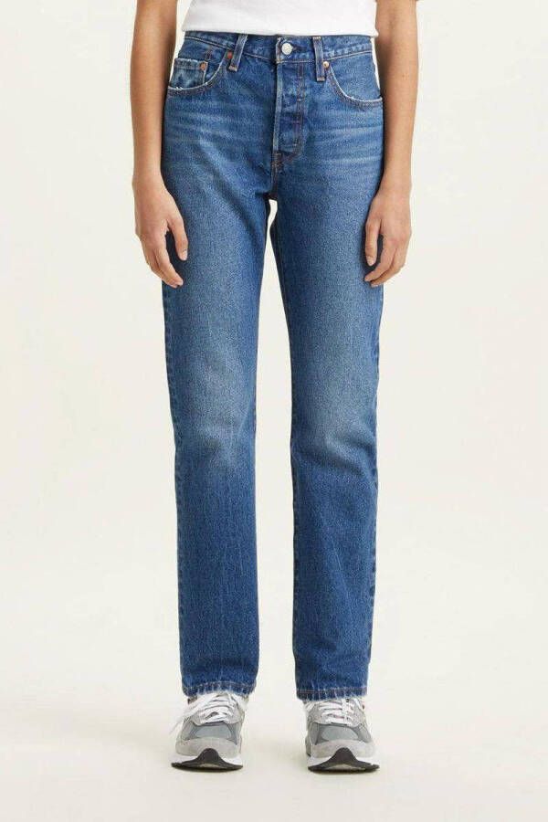 Levi's 300 Straight fit jeans van katoen model '501' 'Water