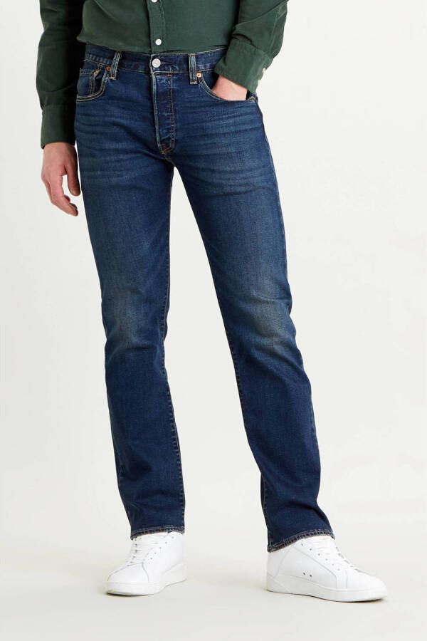 Levi's 501 straight fit jeans block crusher