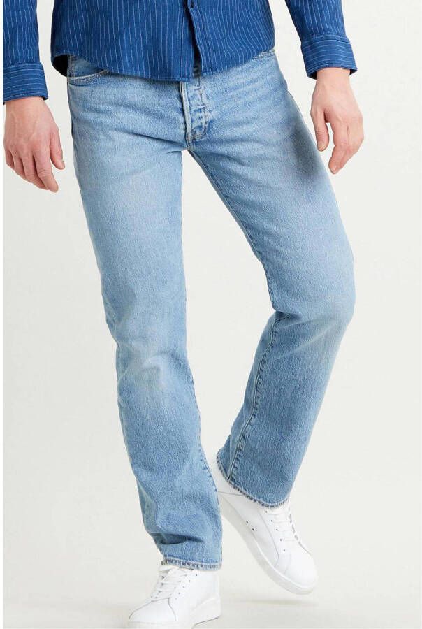 Levi's 501 Original Basil Sand Jeans Blauw Heren