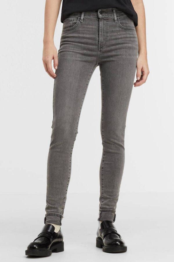 Levi's 720 high waist super skinny jeans grijs