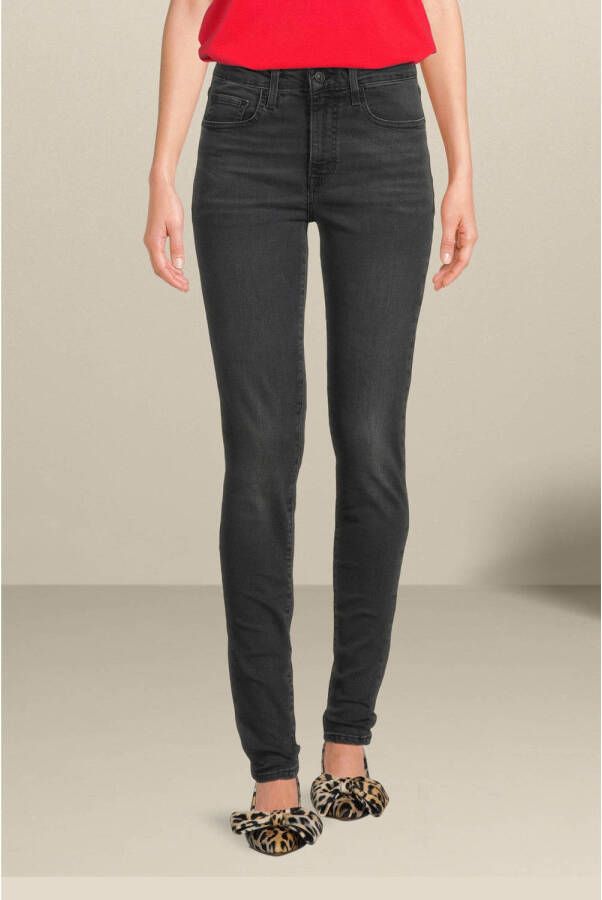 Levi's Super Skinny High-Rise Jeans Black Dames