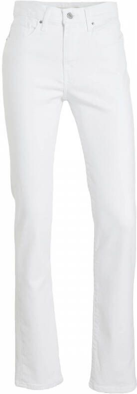 Levi's 724 high waist straight fit jeans western white