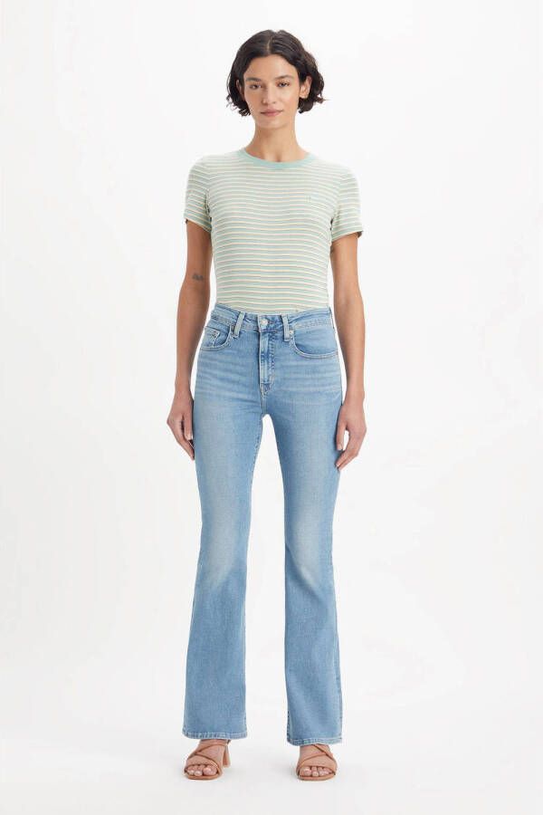 Levi's High-waisted Slim Fit Bootcut Jeans Blue Dames