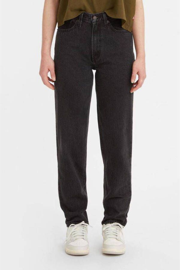 Levi's Zwarte jeans met hoge taille en relaxte pasvorm Zwart Dames