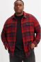 Levi's Big and Tall geruit regular fit overshirt Plus Size rood - Thumbnail 1