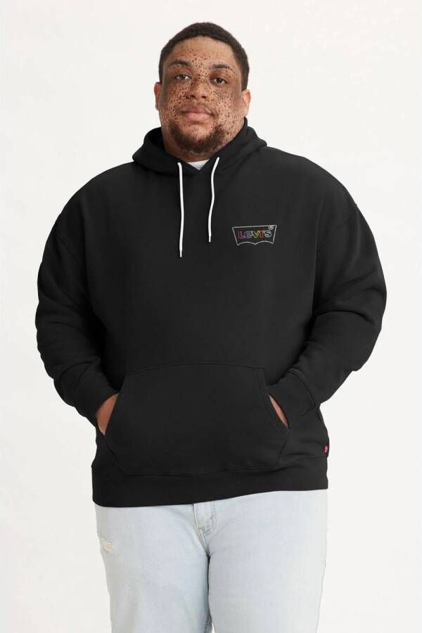 Levi's Big and Tall hoodie Plus Size met logo black