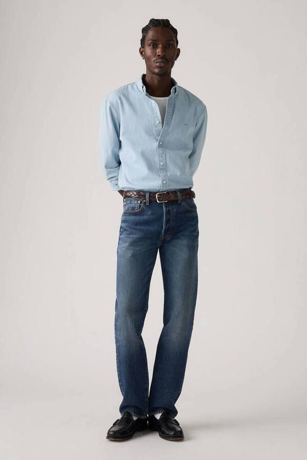 Levi's Big and Tall 501 straight leg jeans change your mind - Foto 6