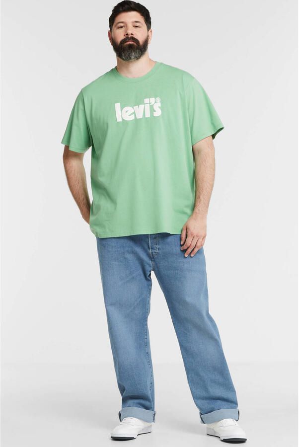 Levi's Big and Tall 501 straight fit jeans Plus Size medium ind - Foto 3