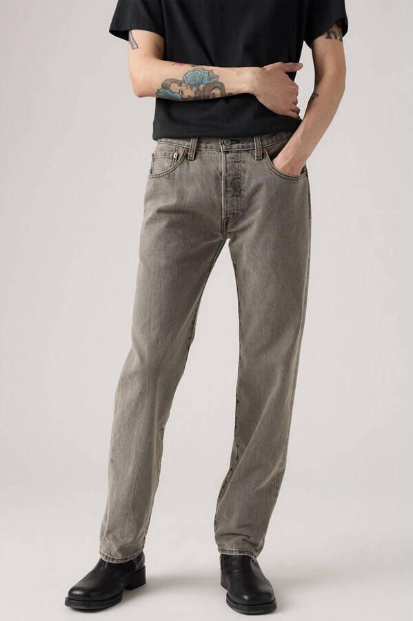 Levi's Big and Tall 501 straight leg jeans walk down broadway - Foto 5