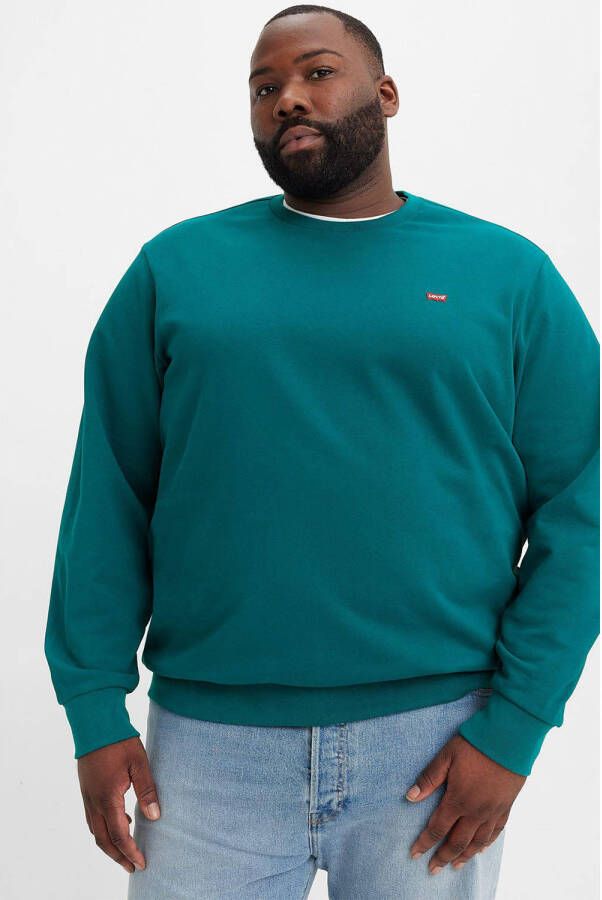 Levi s Big & Tall PLUS SIZE sweatshirt met labelpatch model 'BIG ORIGINAL'