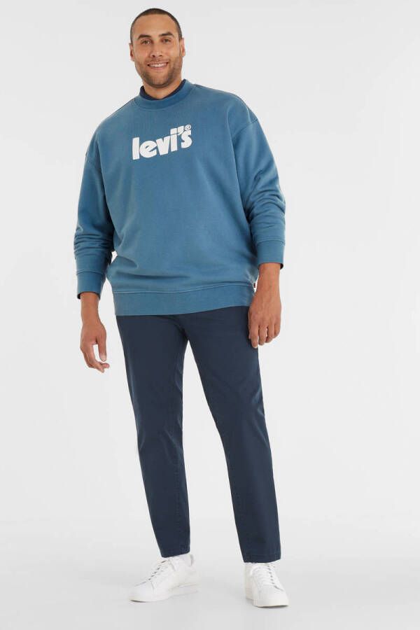 Levi s Big & Tall PLUS SIZE sweatshirt met labelprint model 'BIG'
