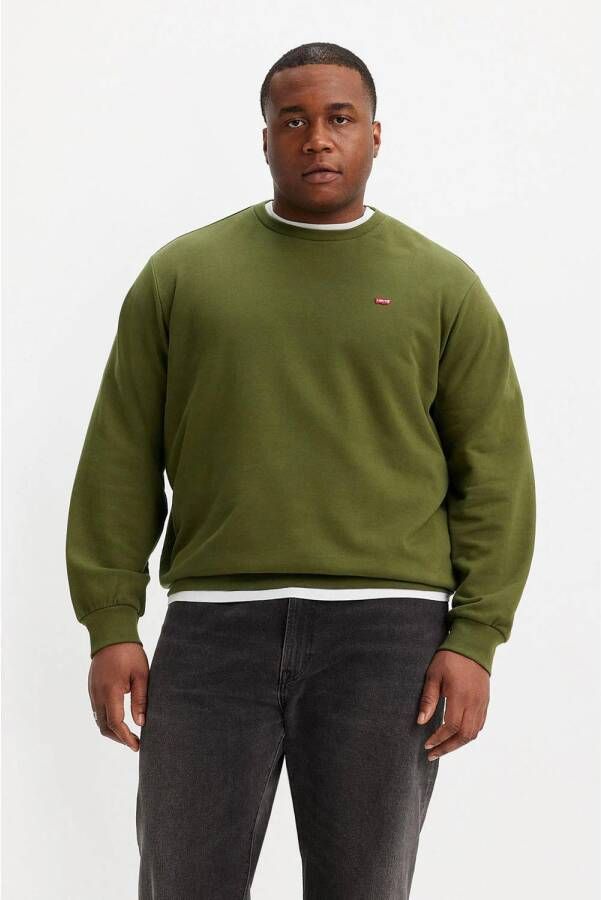 Levi s Big & Tall PLUS SIZE sweatshirt met labelpatch model 'ORIGINAL'