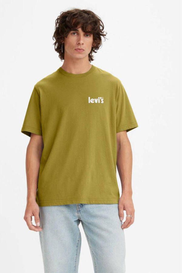 Levi's Big and Tall T-shirt Plus Size met logo groen
