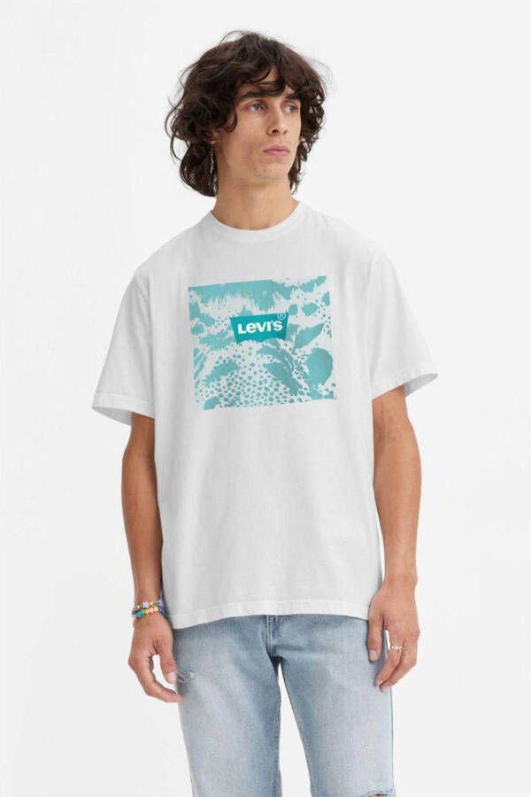 Levi's Big and Tall T-shirt Plus Size met printopdruk wit