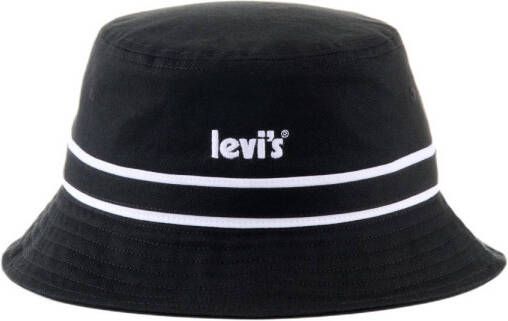 Levi's Vissershoed LOGO BUCKET HAT Keerbaar aan beide kanten te dragen