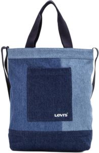 Levi's denim shopper Patchwork Icon blauw