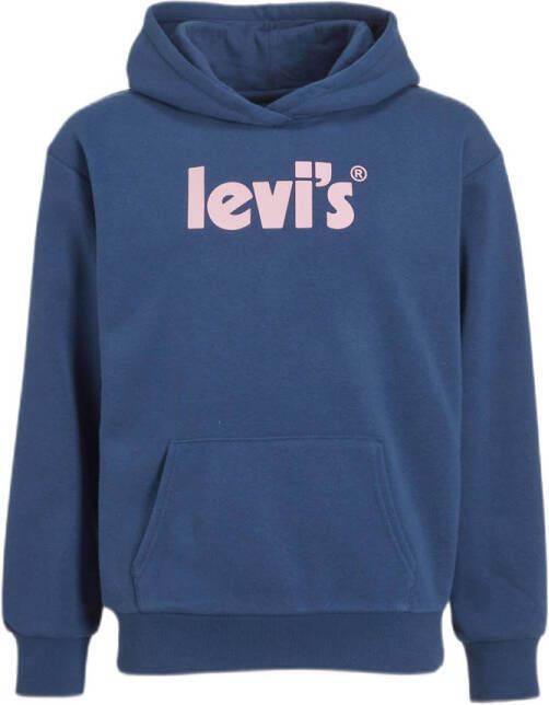 Levi's hoodie met logo donkerblauw