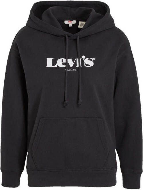 Levi's hoodie met logo zwart