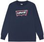 Levis Levi's Kids longsleeve Batwing Glow Effect van biologisch katoen donkerblauw Jongens Katoen (biologisch) Ronde hals 164 - Thumbnail 1