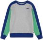 Levis Levi's Kids sweater grijs melange hardbluaw frisgroen Jongens Sweat (duurzaam) Ronde hals 140 - Thumbnail 1