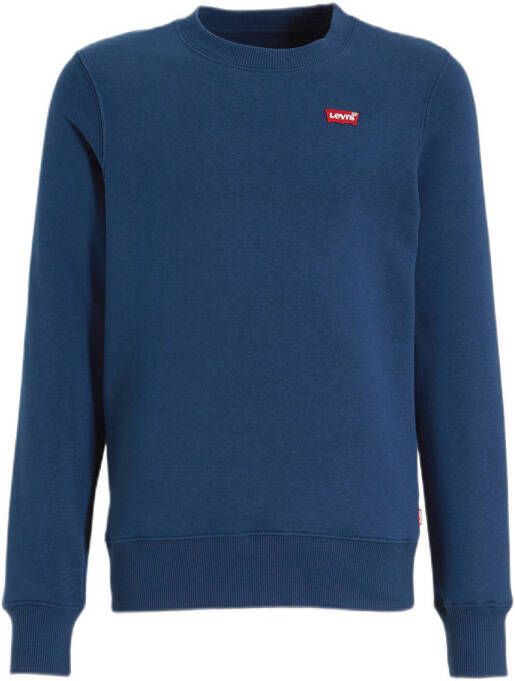 Levis Levi's Kids sweater blauw Effen 140 | Sweater van Levi's