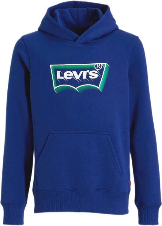 Levi's Kids hoodie Batwing met logo hardblauw