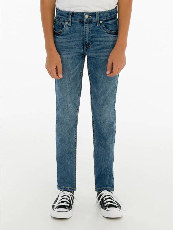 Levis Levi's Kids 510 skinny jeans burbank Blauw Jongens Stretchdenim 164