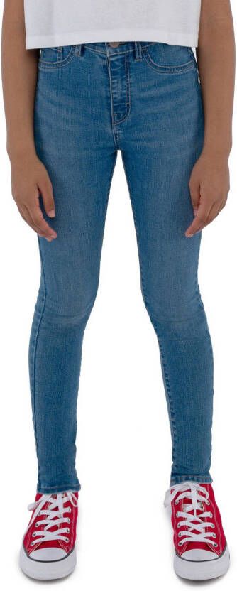 Levis Levi's Kids 720 high rise super skinny jeans annex Blauw Meisjes Stretchdenim 164 176