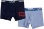 Levis Levi's Kids boxershort Batwing- set van 2 donkerblauw lichtblauw Jongens Stretchkatoen 116-134 - Thumbnail 1