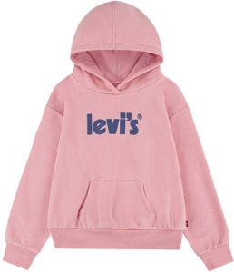 Levi's Kids hoodie met logo roze