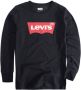 Levis Levi's Kids longsleeve Batwing met logo zwart Jongens Katoen Ronde hals 140 - Thumbnail 1