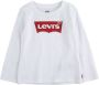 Levis Levi's Kids longsleeve Logo met logo wit Meisjes Katoen Ronde hals Logo 80 - Thumbnail 1