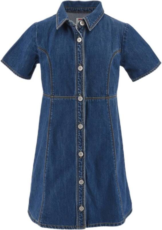 Levi's Kidswear Jeans jurk met knoopsluiting