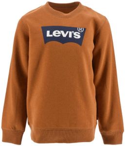 Levi's Kids sweater Batwing met logo lichtbruin