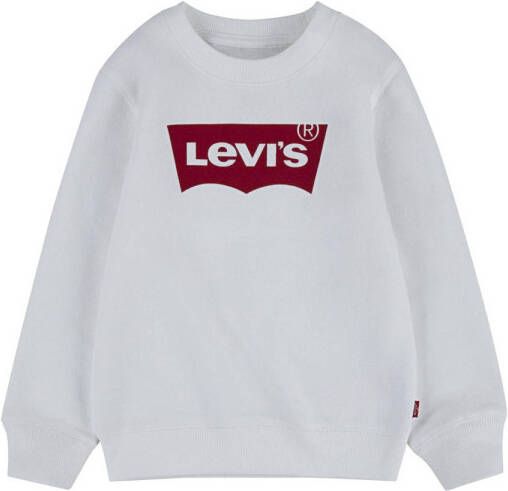 Levi's Kids sweater Batwing met logo roomwit