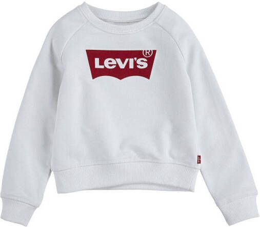 Levis Levi's Kids sweater Key item met logo wit Logo 164 176 - Foto 3