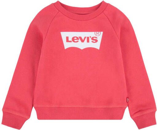 Levi's Kids sweater met logo roze