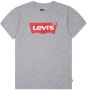 Levis Levi's Kids T-shirt Batwing met logo grijs melange Jongens Katoen Ronde hals 140 - Thumbnail 1