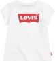 Levis Levi's Kids T-shirt Batwing met logo wit Meisjes Katoen Ronde hals Logo 158-164 - Thumbnail 1