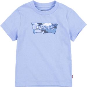 Levi's Kids T-shirt Batwing van biologisch katoen blauw
