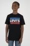 Levis Levi's Kids T-shirt met logo zwart rood blauw Jongens Katoen Ronde hals 140 - Thumbnail 1